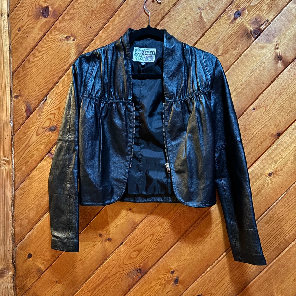 Volcom Black Leather Women's Jacket
